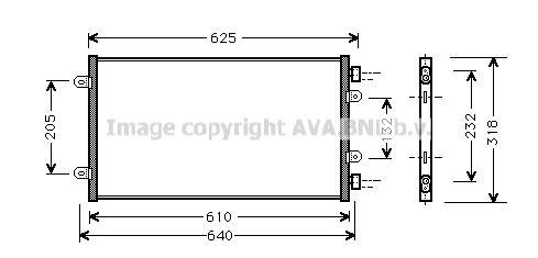 Condensatore/ Climatizzatore FIAT PUNTO Seconda Serie 1.2I 8V-16( VALEO Sys.)