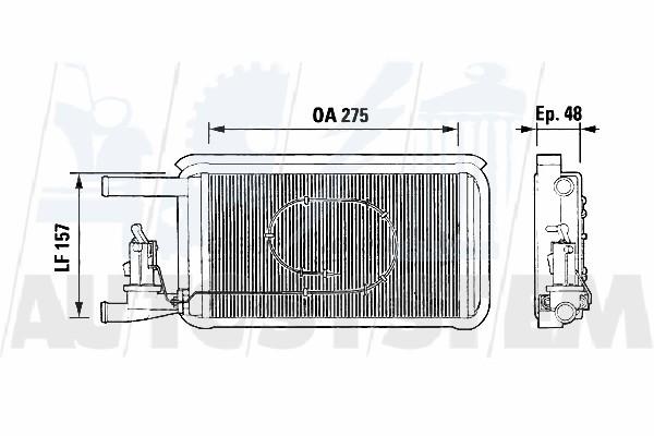 Radiatore di riscaldamento IVECO TURBOTECH - TURBOSTAR