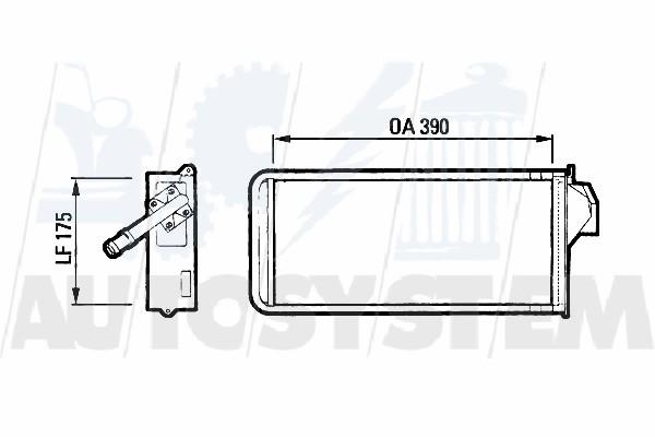 Radiatore di riscaldamento IVECO TURBOSTAR