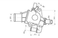 TERMOSTATO REFRIGGERANTE ALFA ROMEO 147-GT-GTV