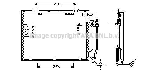 Condensatore/ Climatizzatore MERCEDES S W202 C200-C220 CDI 98>00