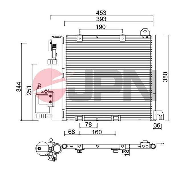 Condensatore/ Climatizzatore OPEL ASTRA G- ZAFIRA CDTI