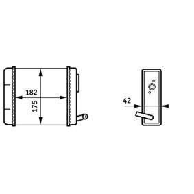 Radiatore di riscaldamento FIAT PANDA 45 4X4