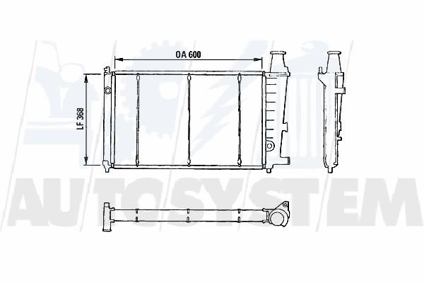 Radiatore Acqua Motore CITROEN BX DIESEL