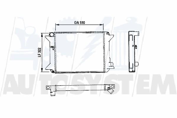 Radiatore Acqua Motore CITROEN C15- XM II serie