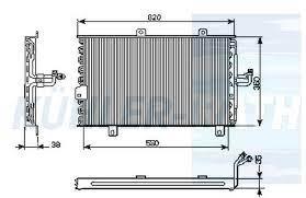 Condensatore FIAT/ALFA ALFA 155- FIAT TEMPA