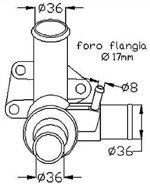 RICAMBI D'EPOCA TERMOSTATO REFRIGGERANTE FIAT 128- FIAT RITMO