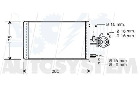 Radiatore di riscaldamento FIAT DUCATO