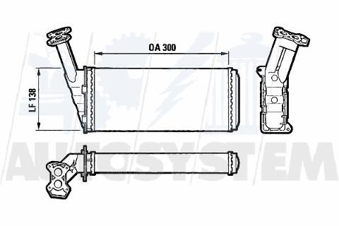 Radiatore di riscaldamento CITROEN BX