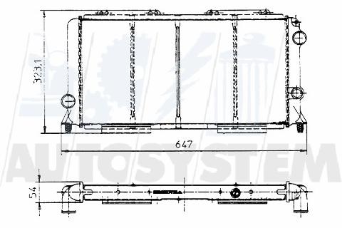 Radiatore Acqua Motore ALFA ROMEO 33