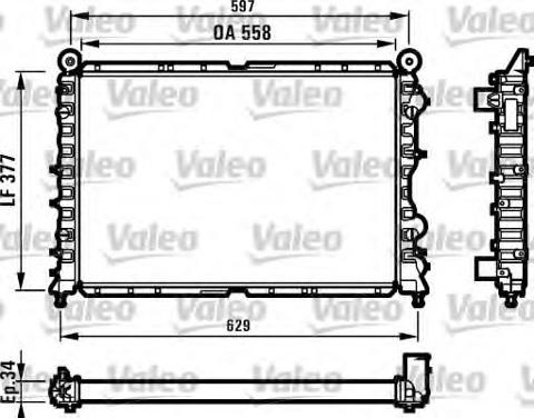 Radiatore Acqua Motore ALFA ROMEO 145-146-155