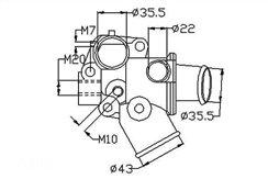 TERMOSTATO REFRIGGERANTE ALFA ROMEO-LANCIA 145-146-155/  DEDRA