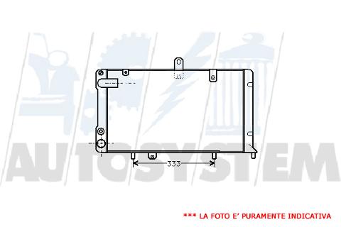 Radiatore Acqua Motore LANCIA DELTA - PRISMA