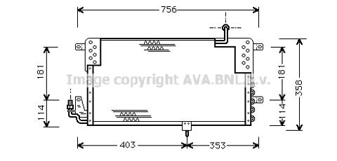 Condensatore/ Climatizzatore VW PASSAT III SERIE 1.9 D/TD