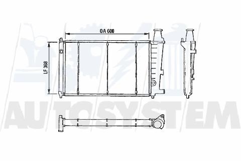 Radiatore Acqua Motore CITROEN BX DIESEL