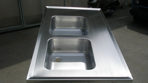 Top in acciao inox ETNAINOX