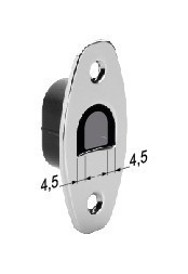 Serratura Tubolare con manigliette quadrate con chiave per porte scorrevoli  SAB SERRATURE 2801 T25 OCL - Belpasso (Catania)