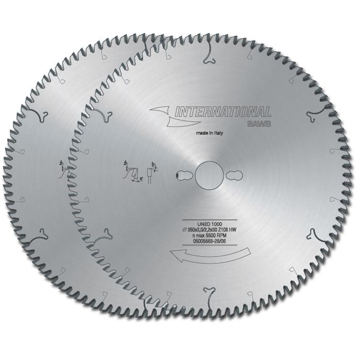 UN2D Lama per taglio pannelli in legno e composti alta qualità International Saws UN2D