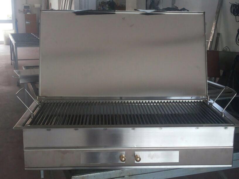 BARBECUE IN ACCIAIO INOX AISI 304 CON GRIGLIA fervin sas incasso e non