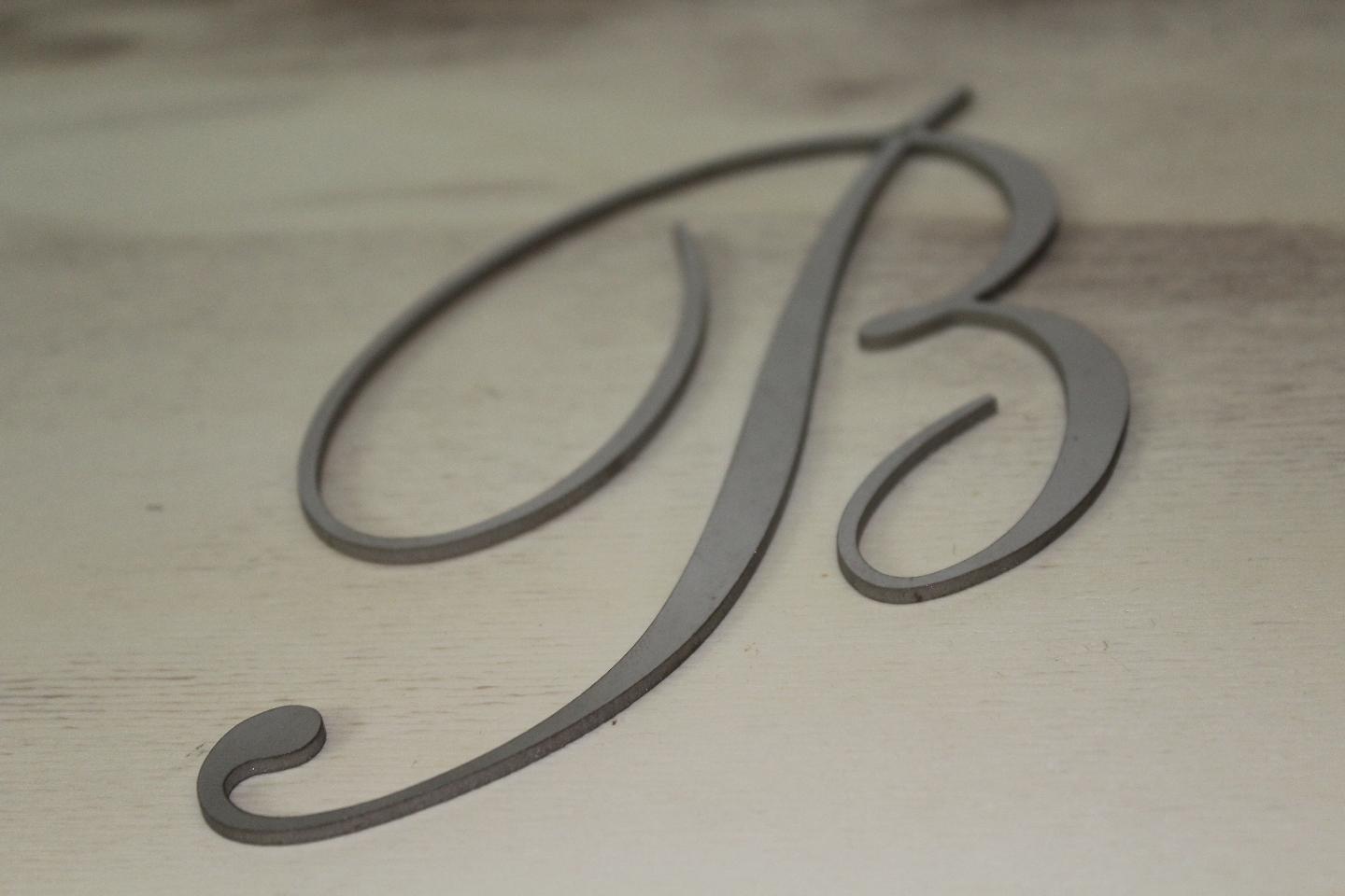 Lettera in acciaio inox lucido o satinato