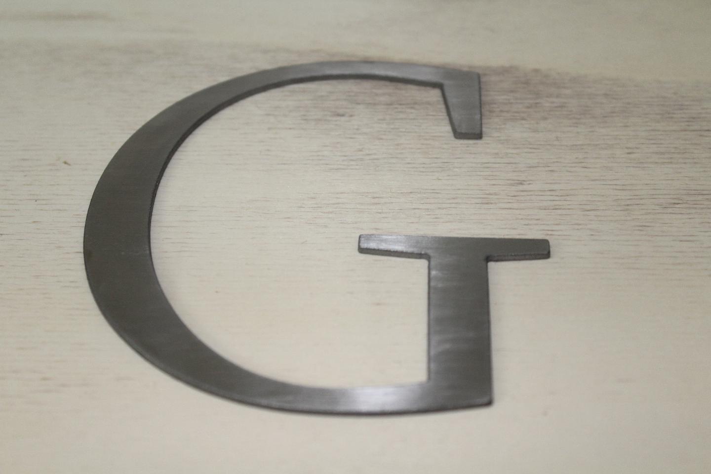 Lettera in acciaio inox lucido o satinato