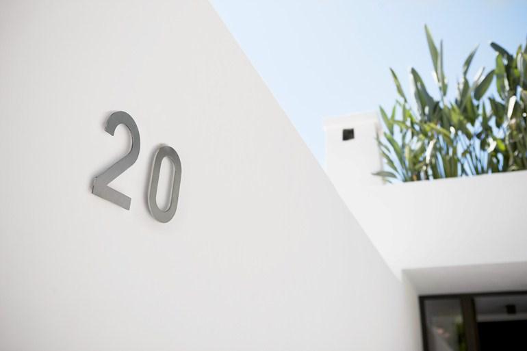 Numero in acciaio inossidabile Aisi 304 satinato/lucido