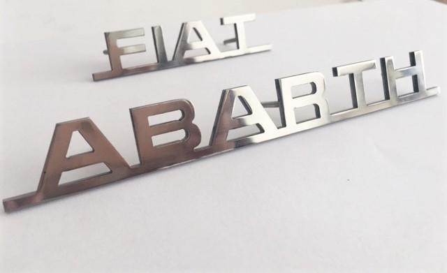 Lettera in acciaio inox lucido o satinato