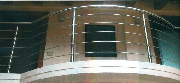 Balconi e parapetti in acciaio inox