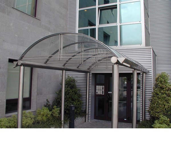 Pensiline in acciaio inox