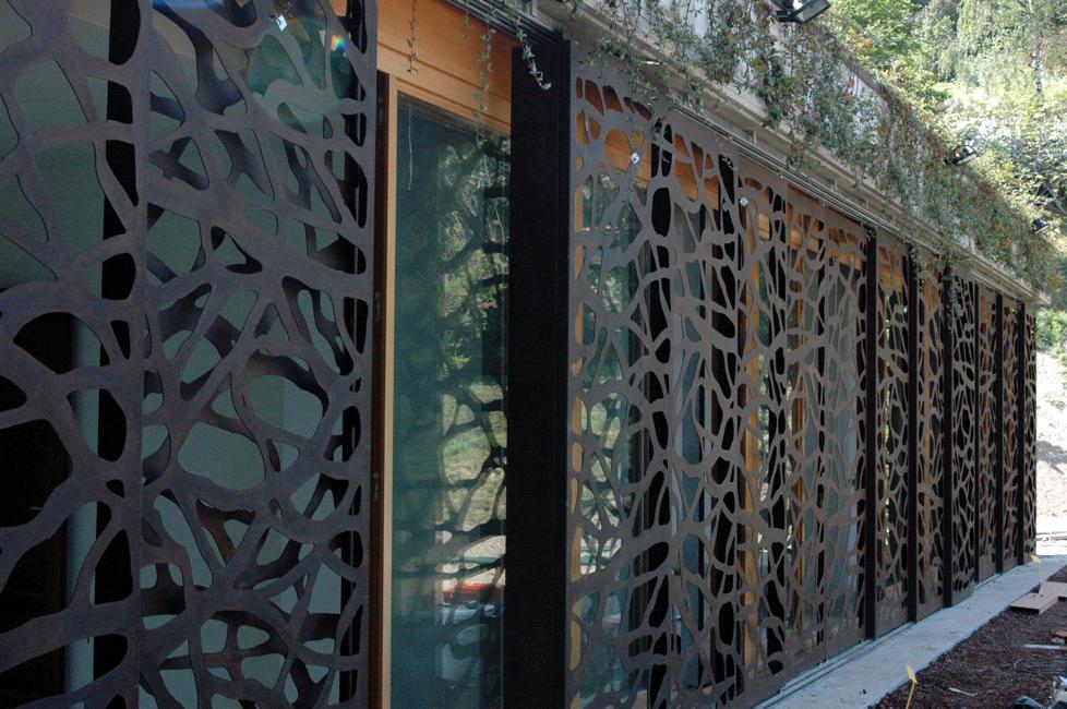 Divisori/Pannelli decorati in lamiera alluminio, corten e acciaio