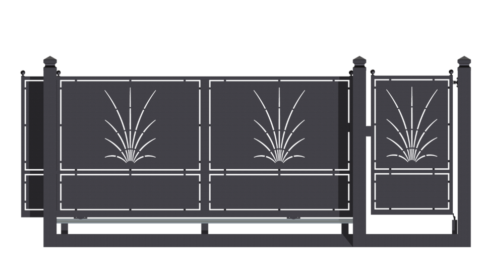 CANCELLI CON LAMIERA DISEGNATA, CANCELLO WATERJET, CANCELLO CON PANNELLO IN LAMIERA.