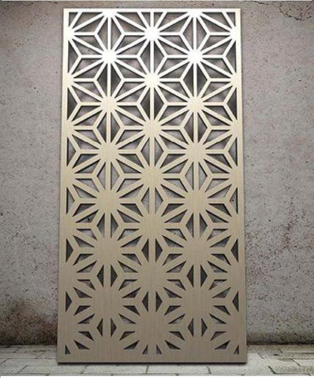 Divisori/Pannelli decorati in lamiera alluminio, corten e acciaio