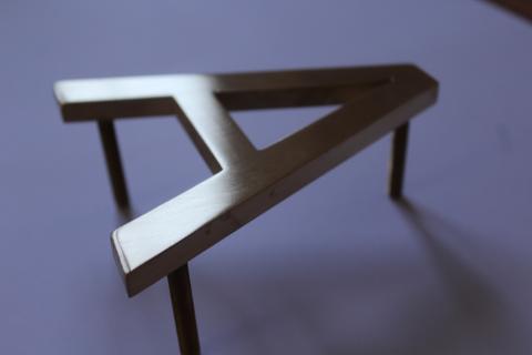 LETTERA IN OTTONE