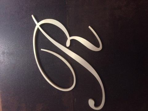 LETTERA IN OTTONE