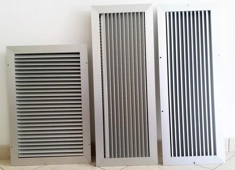 Griglie d'aerazione/ventilazione in rame,acciaio inox e alluminio