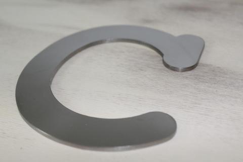 Lettera in acciaio inox lucido o satinato