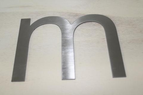 Lettera in acciaio inox lucido o satinato