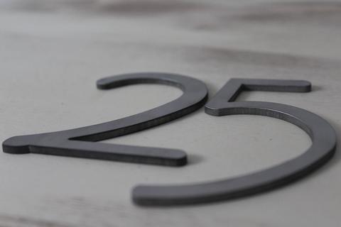Numero in acciaio inossidabile Aisi 304 satinato/lucido