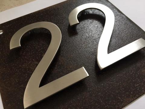 Numero in acciaio inossidabile Aisi 304 satinato/lucido