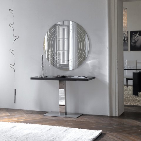 TAVOLO/CONSOLLE IN ACCIAIO INOX-TABLE STRUCTURE IN STAINLESS STEEL