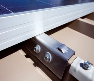 Staffe per Fissaggio Strutture fotovoltaico in lamiera zincata, lamiera acciaio inox.