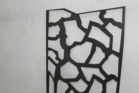 Divisori/Pannelli decorati in lamiera alluminio, corten e acciaio