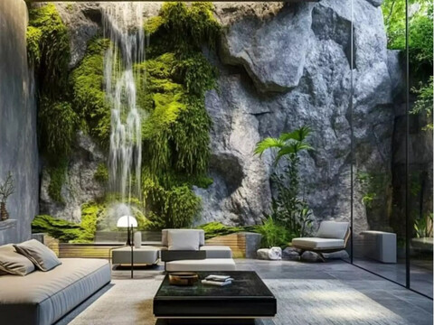 Pareti con Cascata e Artificiali