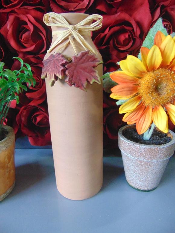 Vaso a Bottiglia H 23 in ceramica - Sconti per Fioristi e Aziende - colori diversi