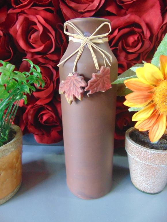Vaso a Bottiglia H 23 in ceramica - Sconti per Fioristi e Aziende - colori diversi