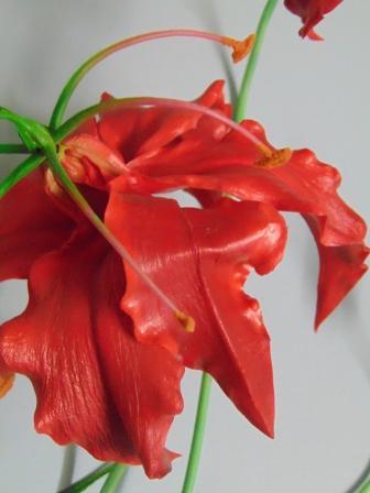 Gloriosa x 3 Artificiale H 130  - Sconti per Fioristi e Aziende . - In Flormatik