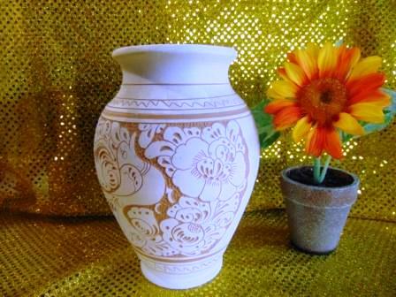 Vaso Ceramica H 30 Alba - Sconti per Fioristi e Aziende - in 3 modell