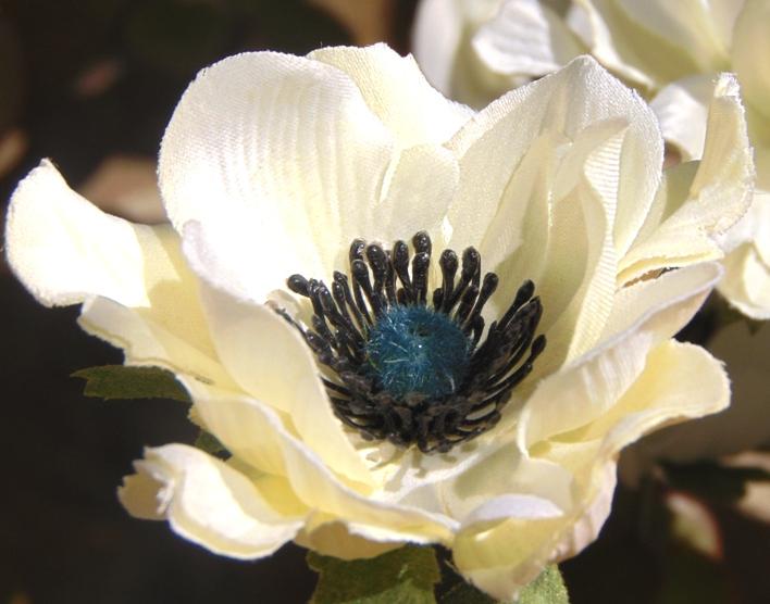 Anemoni spray x 2 H 56 in poliestere - Sconti per Fioristi e Aziende .