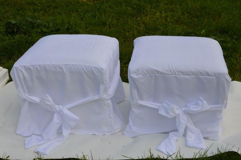 Complementi per Copri Inginocchiatoio  - in Velluto Bianco . - Sconti per Fioristi e Wedding