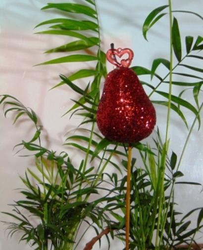 Frutta steccata e glitterata  - Sconti per Fioristi e Aziende - Pera - Mela - arancia - Melograno